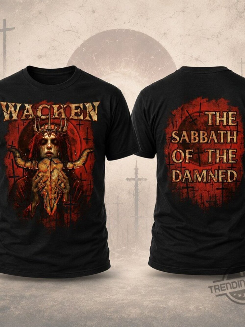Wacken Open Air Sabbath Of The Damned Metal Graphic Shirt 2026